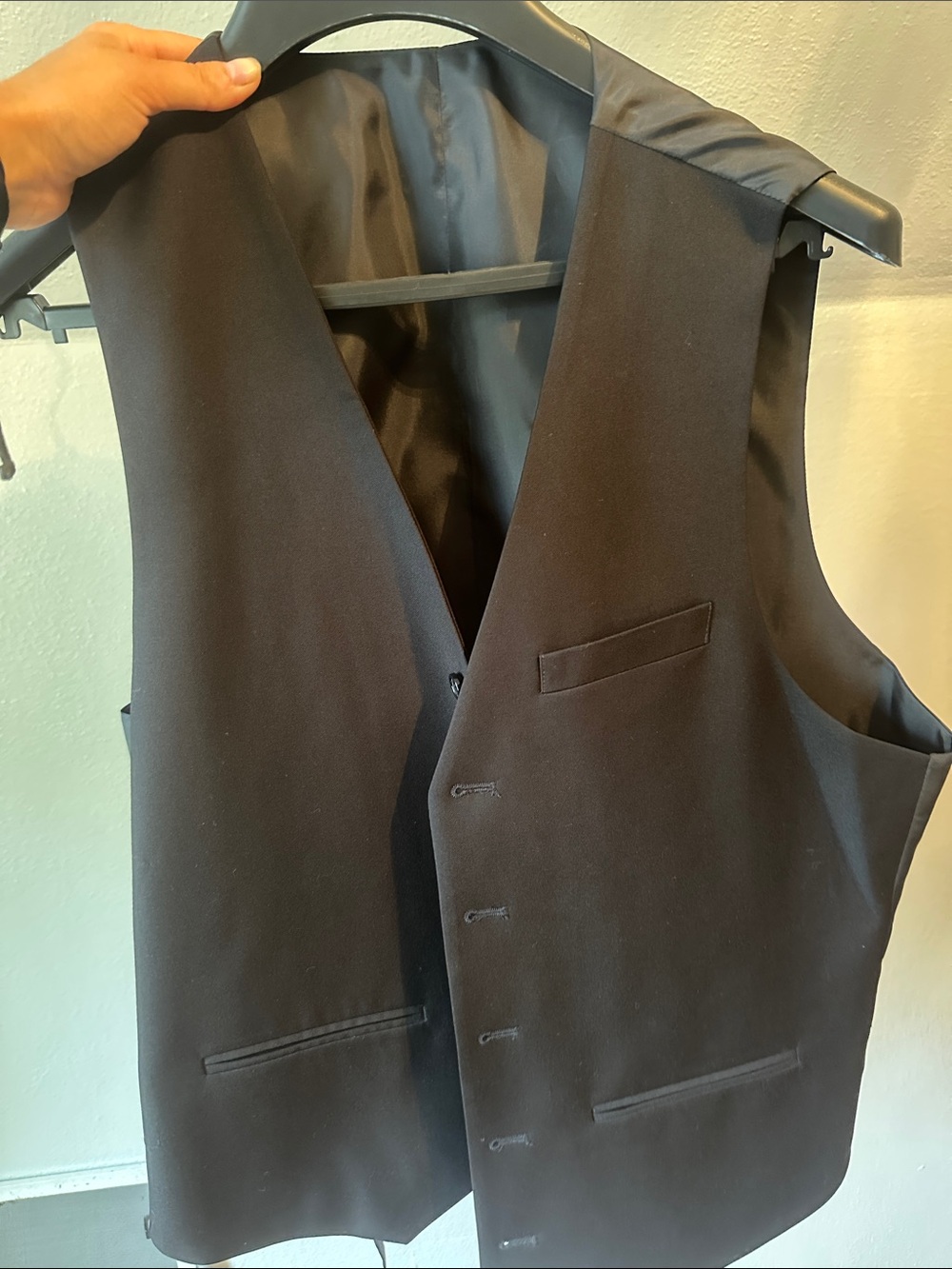 Men's Black Dress Vest - Classic Formal Waistcoat